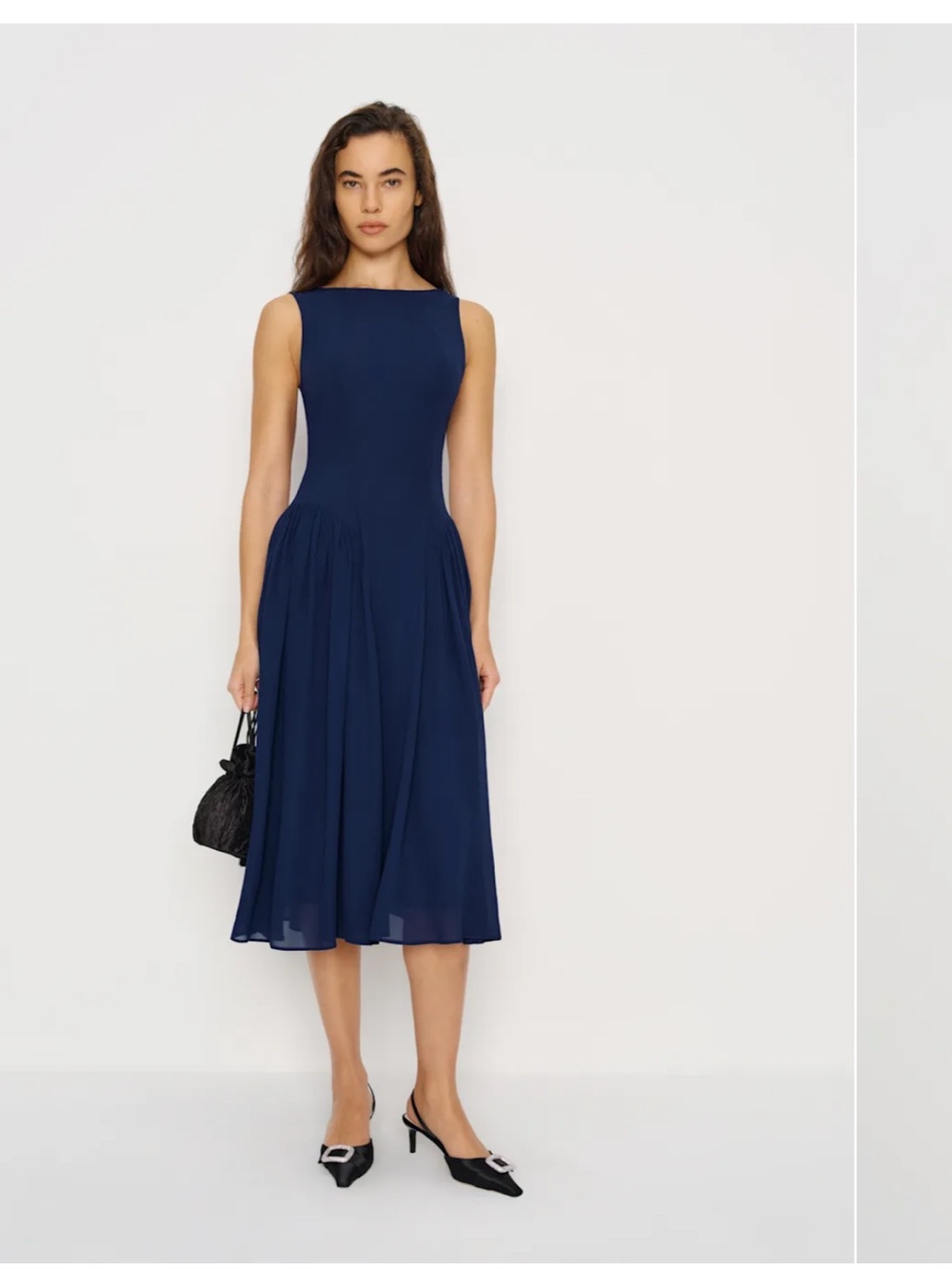 Reformation Anelis Dress Blue - Size 2